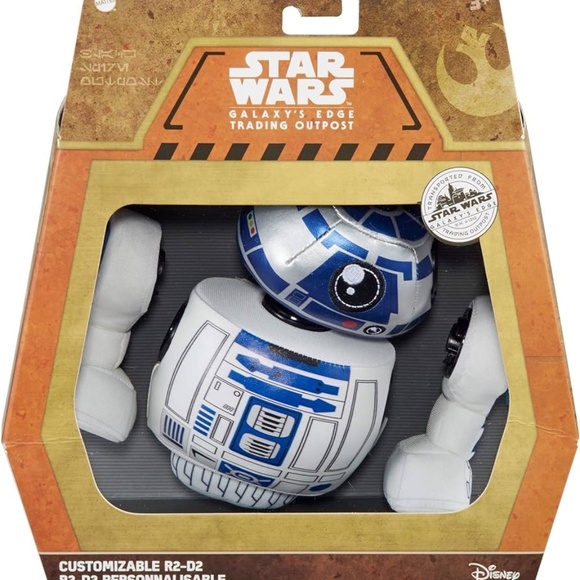 Star Wars Galaxy's Edge Trading Outpost R2-D2 Plush Customizable Droid NEW - Picture 1 of 6